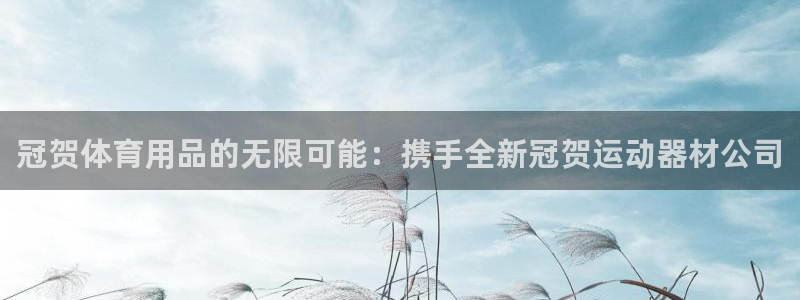 意昂5(KGAME)代理：冠贺体育用品的无限可能：携手全新冠